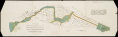 1880 Olmsted proposal map for the Emerald Necklace, showing improvements to Muddy River and a continuous promenade from Boston Common to Jamaica Pond