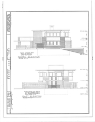 Emil Bach House architectural drawing located at 7415 North Sheridan Road, Chicago, Cook County, IL