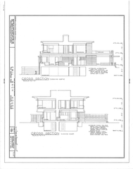 Emil Bach House architectural blueprint in Chicago