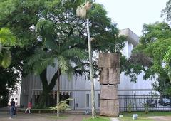 Entrance of Museu da Imagem e do Som at MuBE in São Paulo, Brazil