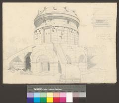 Theoderic's Mausoleum La Rotonda in front of Porta Serrata in Ravenna