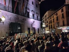 Support rally for Palestine at Plaça de Cort on October 18, 2023