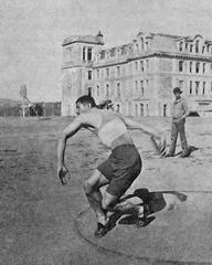 Migir Migiryan at Robert College campus during the Fifth Olympic games in Stockholm, July 5, 1912