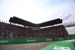 2016 Formula 1 race car on track