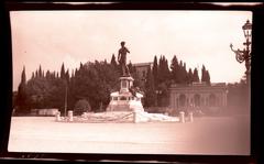 Bronze cast of Michelangelo's statue of David at Piazzale Michelangelo in Florence