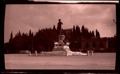 Bronze cast of Michelangelo's statue of David at Piazzale Michelangelo in Florence