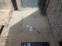 Location of the door leading to the military tribunal at Montluc Prison