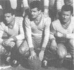 Sandro Ciotti playing soccer for Frosinone Calcio in the 1940s