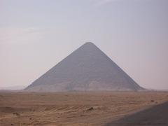 Red Pyramid in Dahshur Egypt on a clear day
