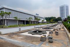 Fountain at the National Mosque of Malaysia Masjid Negara