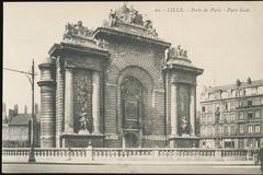 Porte de Paris monument in Lille city