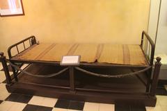 Bunk bed in Hoa Lo Prison, Hanoi Hilton, used by American prisoners