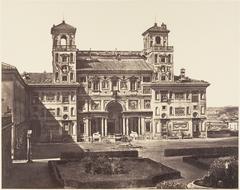 Villa Medici in Rome with classical architecture and lush greenery