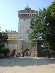 Western elevation of St. Florian's Gate in Krakow