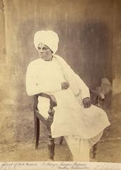 Portrait of T. Schaya Iangar, Madras University Professor, 1860s