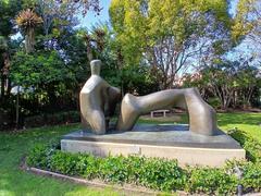 Reclining Figure Arch Leg sculpture by Henry Moore in San Diego Museum of Art May S. Marcy Sculpture Garden