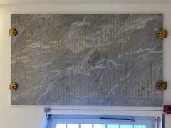Donor plaque at Picasso Museum in Antibes April 2023