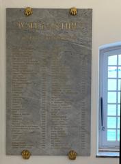 Donor plaque at Picasso Museum in Antibes April 2023