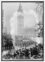 Group of Australians in Westminster posing for a photograph