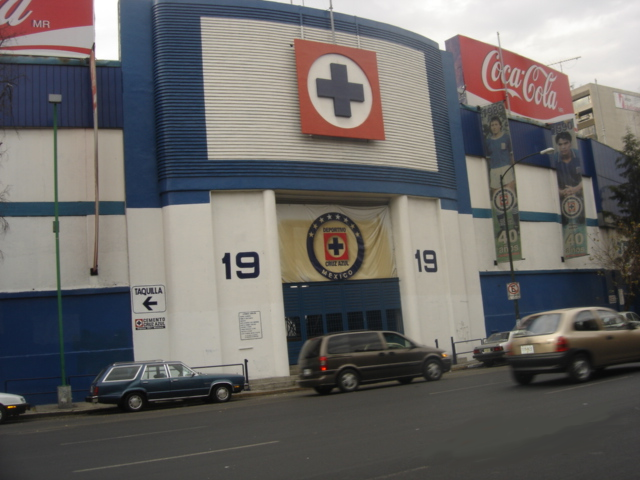 Blue cross logo of Cruz Azul football club