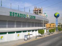 Exterior view of Estadio León stadium in 2010
