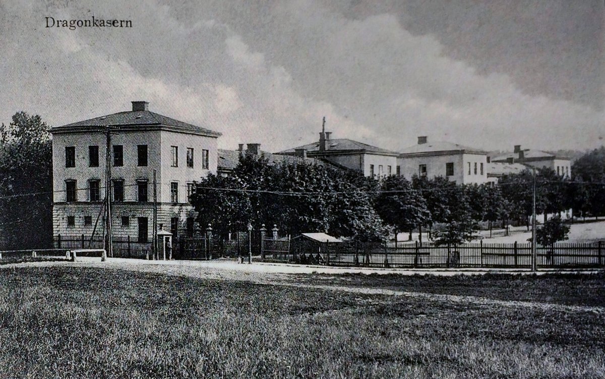 Historic Dragon Barracks at Djurgårdsbrunnsvägen in Stockholm