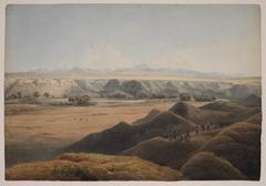 First Chain of the Rocky Mountains above Fort McKenzie painting by Karl Bodmer 1833