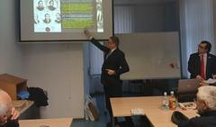 Lecture on Slovak and Slovenian culture at University of Ljubljana with professors Marián Gešper and Lukáš Perný
