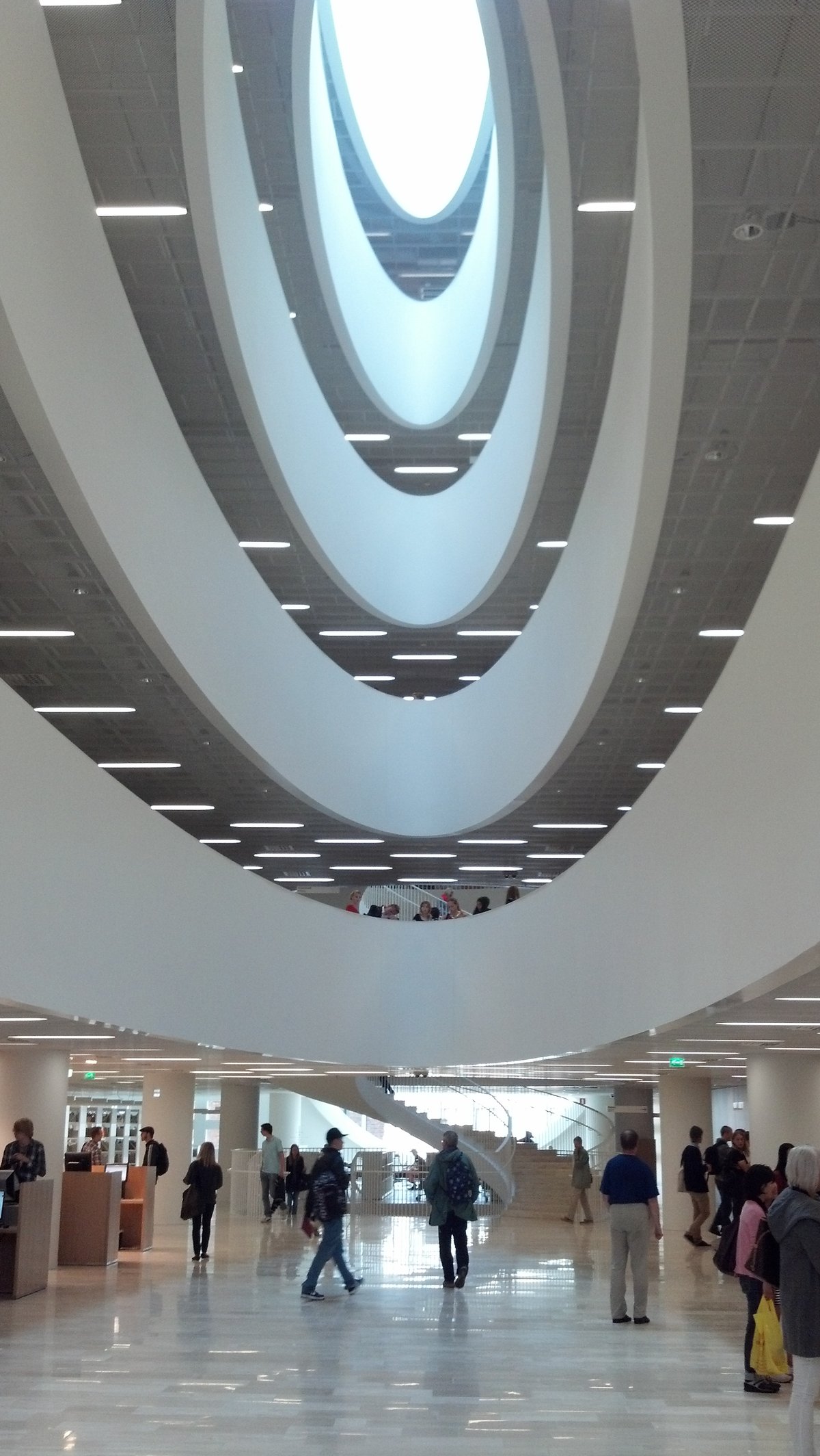 Helsinki University Library building in Helsinki Finland