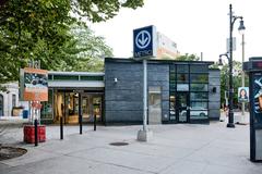 Entrance of Atwater Metro Station seen from Ste-Catherine Street next to Cabot Square