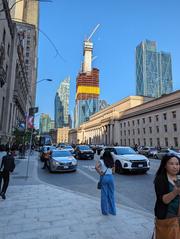 Construction site of new CIBC tower at York and Front in Toronto
