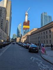 Construction site of new CIBC tower at corner of York and Front in Toronto, May 31, 2024