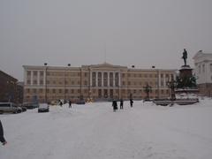 University of Helsinki main building at Senat Square in Helsinki