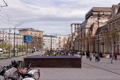 Paveletsky Rail Terminal in Moscow on Paveletskaya Square
