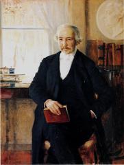 Portrait of Professor Zacharias Topelius, a Finnish author and historian, painted by Edelfelt