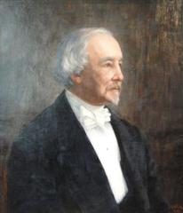 Portrait of Zachris Topelius displayed in Arppeanum museum Helsinki