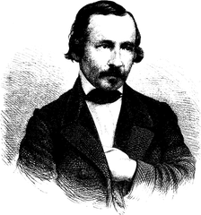 Portrait of Zachris Topelius in 1866