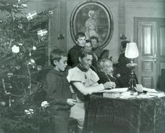 The last Christmas at Björkudden, in the salon 1897