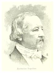 Vintage portrait of Zacharius Topelius from 1894