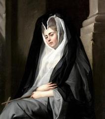 Portrait of Mrs. Mary Robinson dressed in a nun's habit by John Singleton Copley, circa 1780