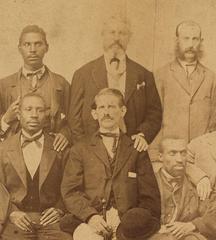 Historic photograph of 24-member petit jury in 1867 treason trial of Jefferson Davis in Richmond, Virginia