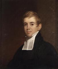 Portrait of Reverend Joshua Huntington, American clergyman, painted in oil on panel
