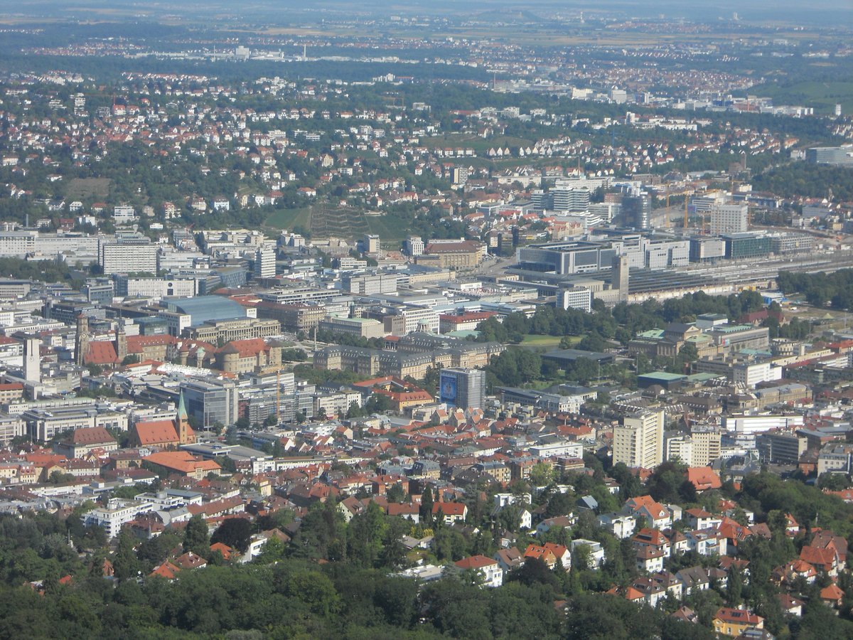 Exterior view of Centro Stoccarda shopping mall in Stuttgart, Germany