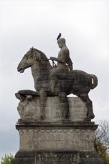 Statue of Otto von Wittelsbach on Wittelsbacher Bridge in Munich