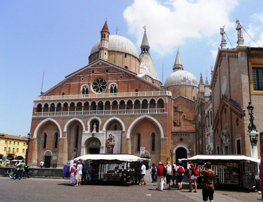 Facade of St Anthony Church in Padova
