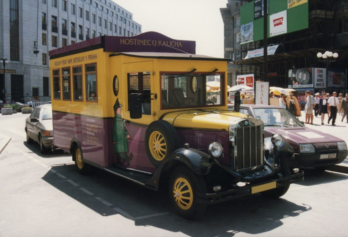 Historic Asquith Bus on display in a museum setting