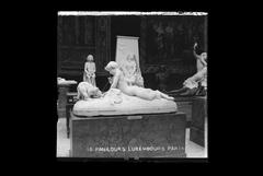Sculpture of Pan and the Bear in Luxembourg Gardens, Paris