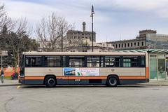 Bredabus 2001 public transport bus AMT 4353 in Genoa with Line 33 signage