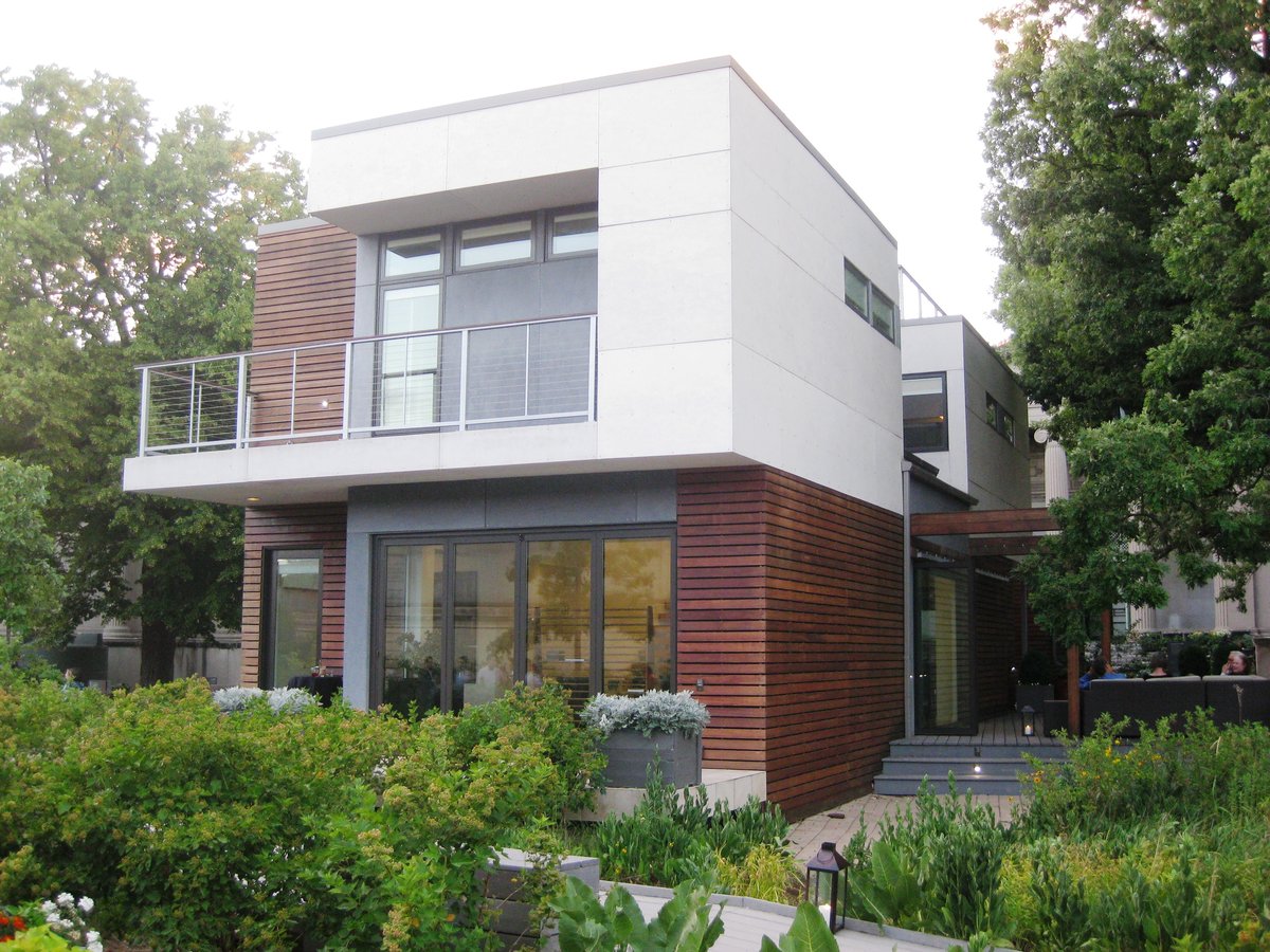 Interior of the 2012 Museum of Science and Industry Smart Home exhibit featuring eco-friendly fabrics and warm recycled furnishings