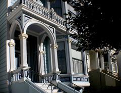Colorful Painted Ladies Victorian houses in San Francisco